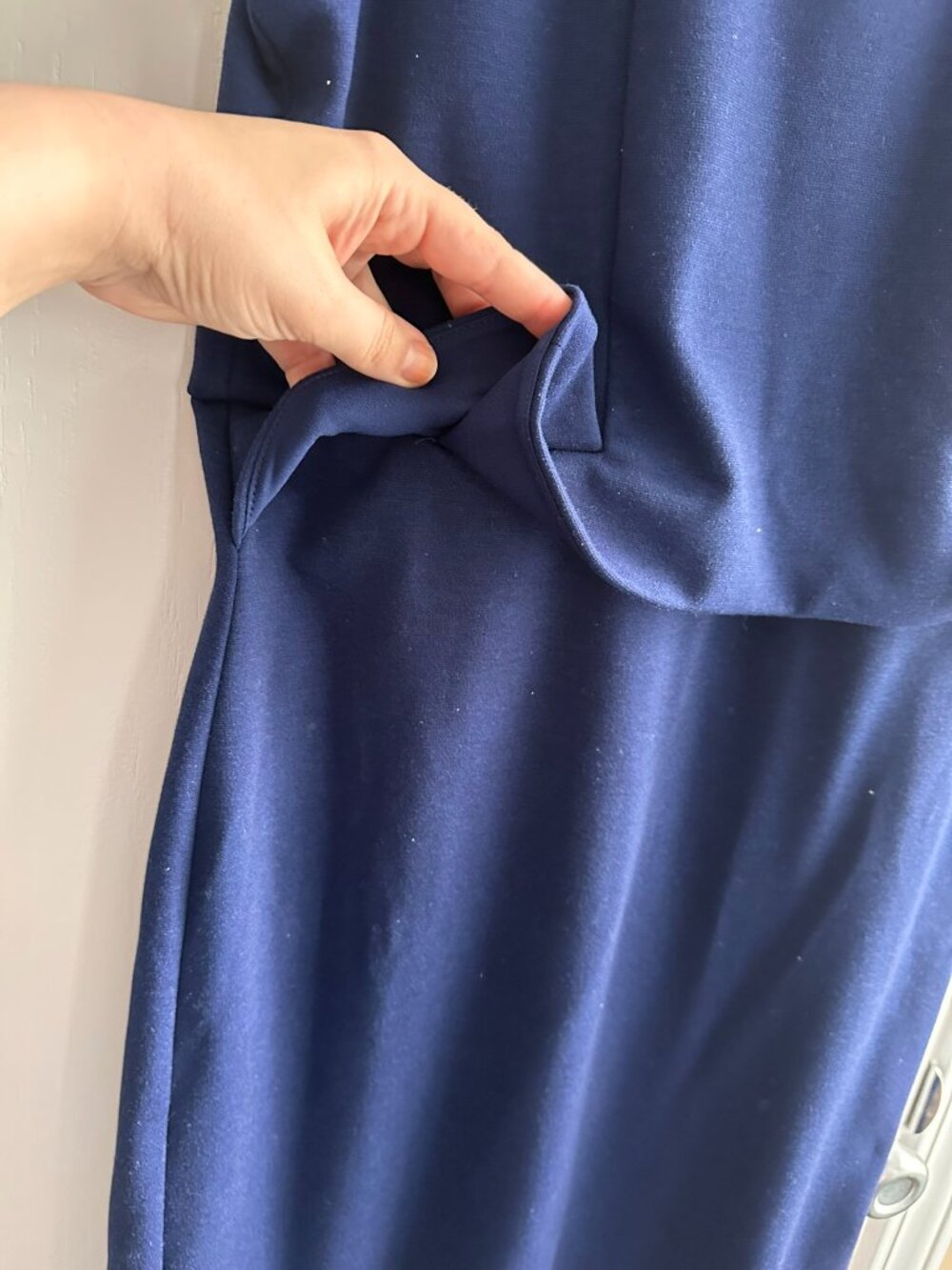 Ann Taylor Factory Navy Blue Sleeveless Dress Size 8 - Picture 2 of 3